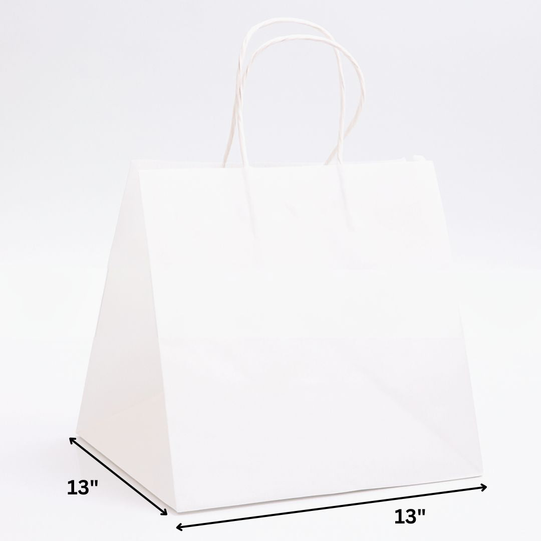 White Kraft Paper Bag – 13 Inch