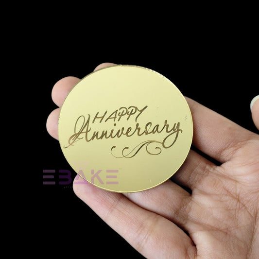 Happy Anniversary Coin Topper 2" (Set of 10)