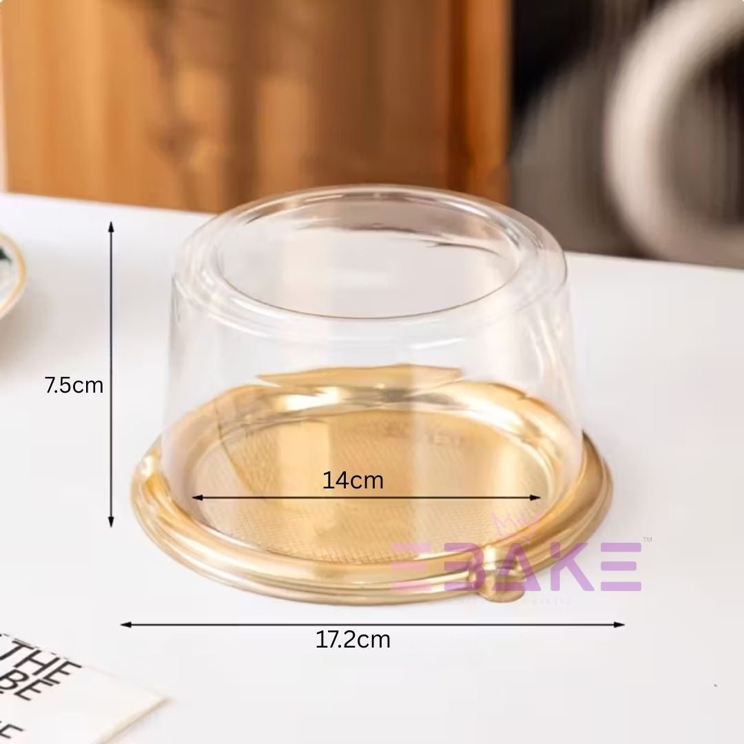 Round Cake Box/Pastry Box With Transparent Lid  (Set of 5)