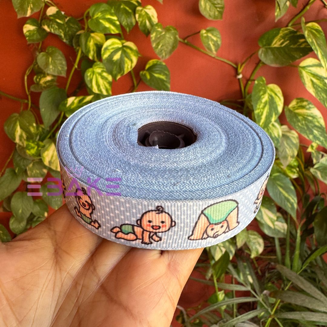 Baby Shower Printed Grosgrain Ribbon