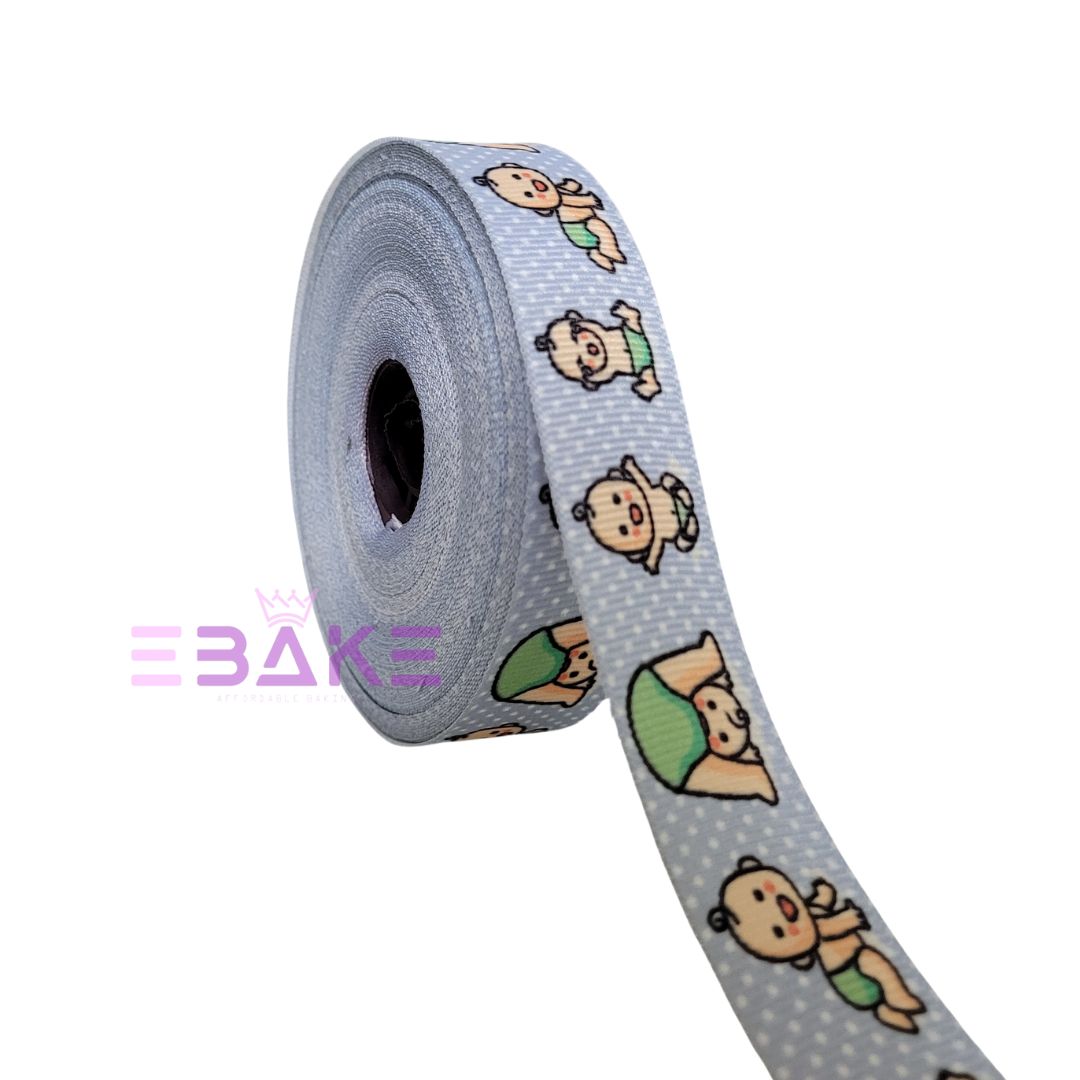 Baby Shower Printed Grosgrain Ribbon