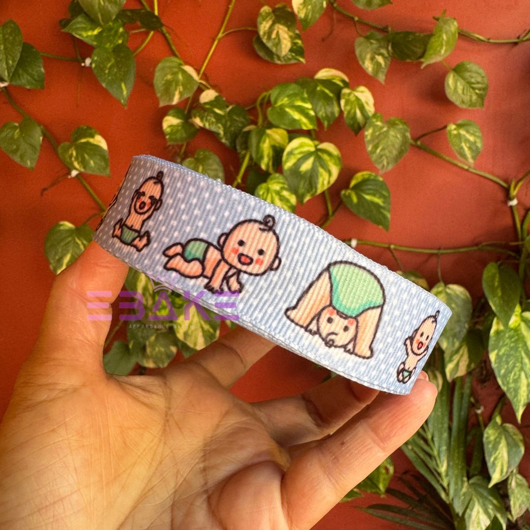 Baby Shower Printed Grosgrain Ribbon