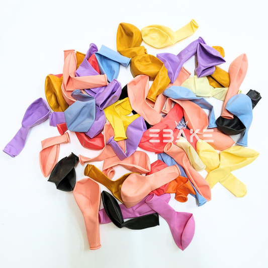 Assorted Pastel Balloons 50 Pieces Pack