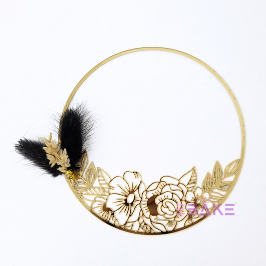 Boho Mini Wreath - Black