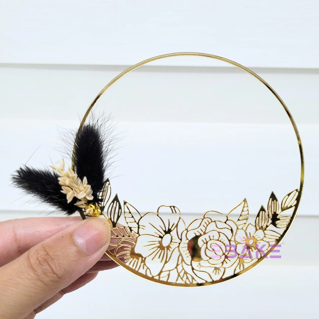 Boho Mini Wreath - Black