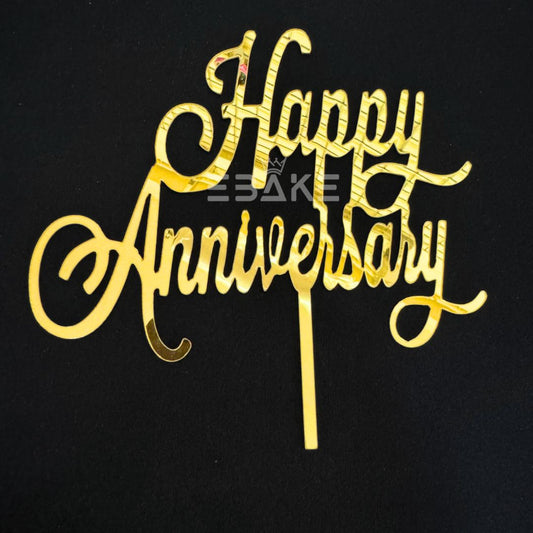 Happy Anniversary Cake Topper