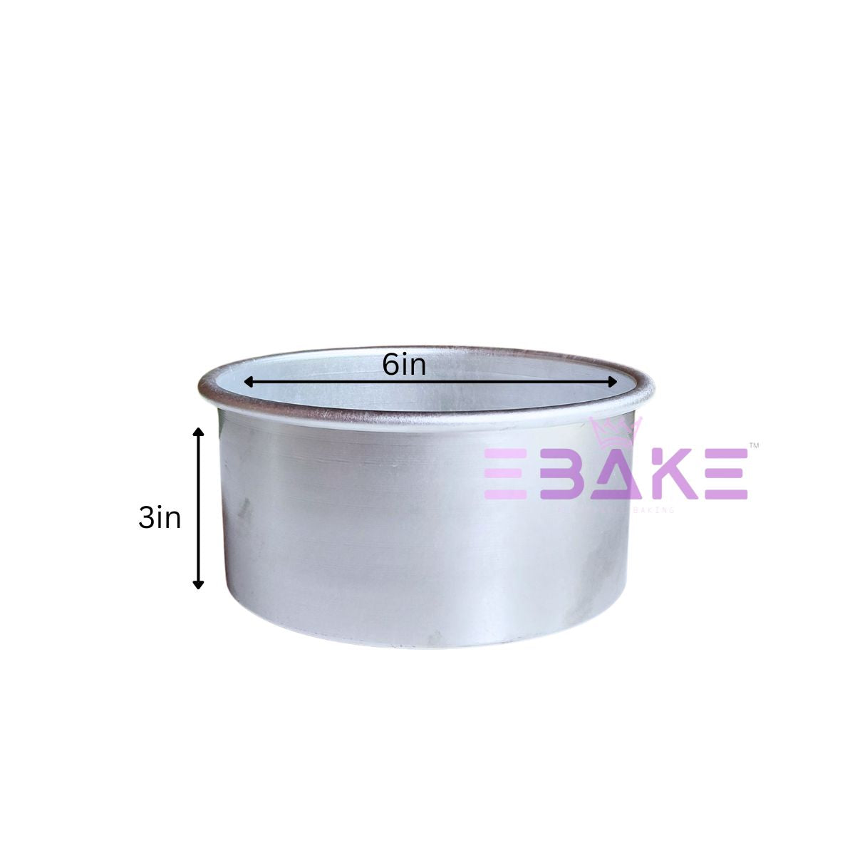 Aluminium Round Cake Mould (Cake Tin/Mould/Pan/Sweet Tray) 6x3inches