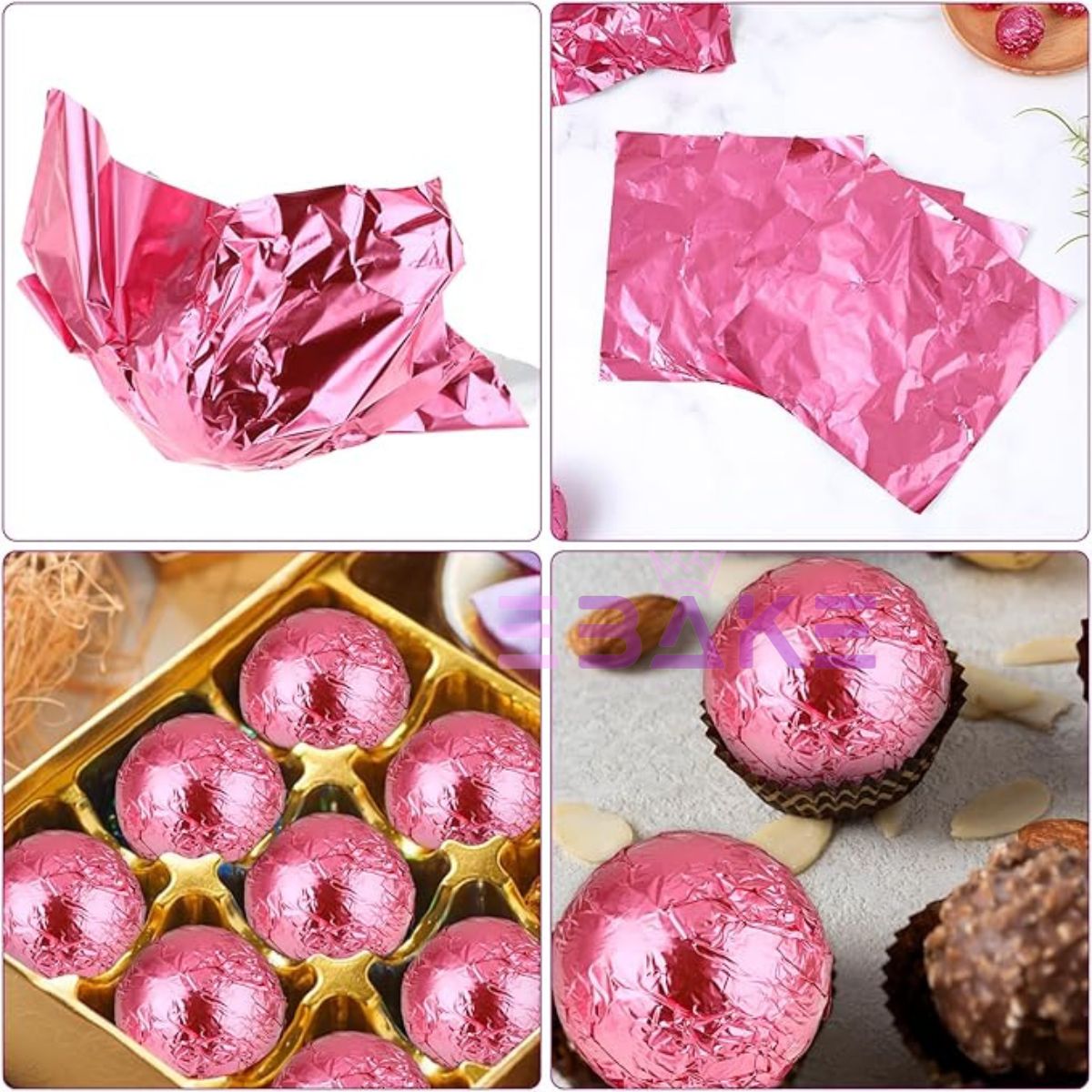 Rose Gold Chocolate Wrapper / Candy Wrapping Paper