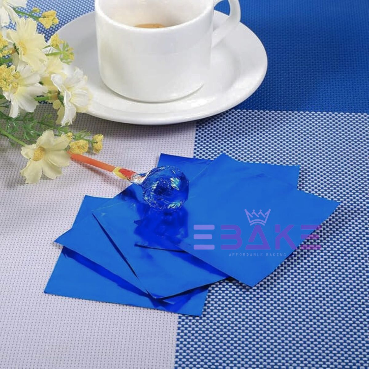 Blue Chocolate Wrapper / Candy Wrapping Paper