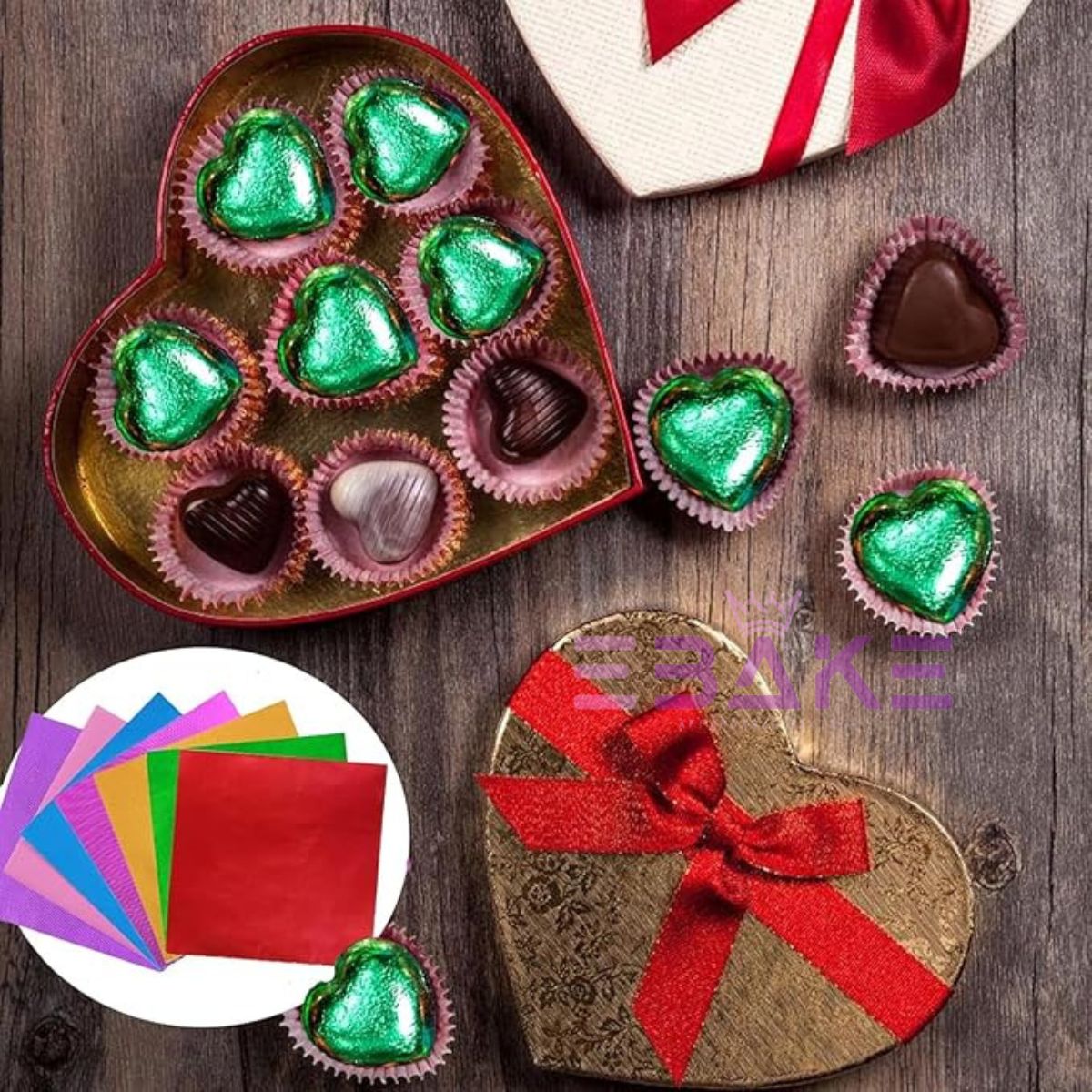Green Chocolate Wrapper / Candy Wrapping Paper
