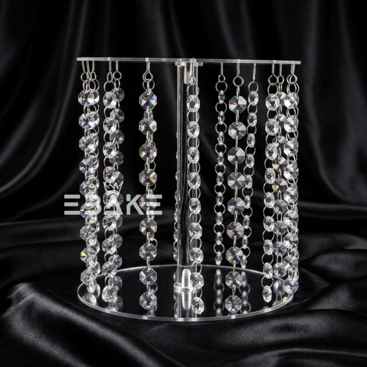 Crystal Cake Spacer (Cake Separator) for Wedding / Engagement Cakes 8 Inch