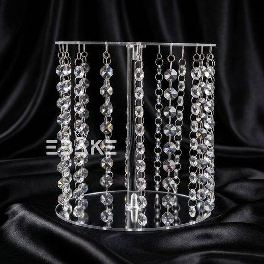 Crystal Cake Spacer (Cake Separator) for Wedding / Engagement Cakes 8 Inch