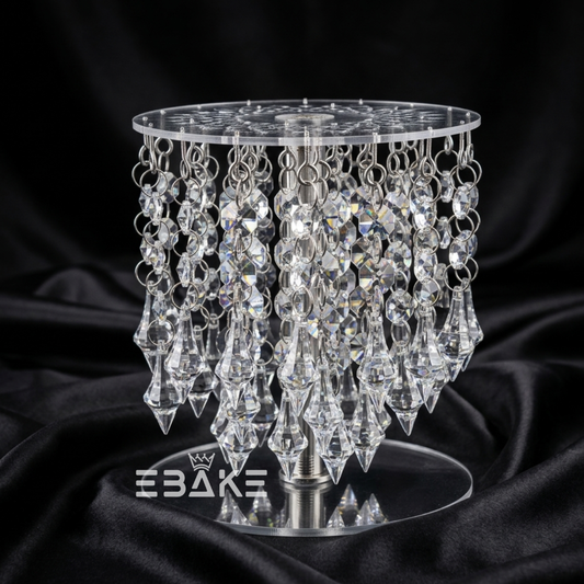 Layered Crystal Cake Spacer (Cake Separator) for Wedding / Engagement Cakes 6 Inch