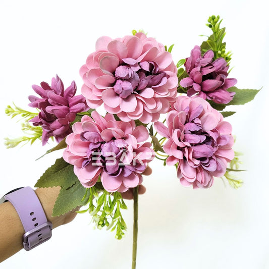 A1670 Turkish Rose Dahlia Bunch With Fillers