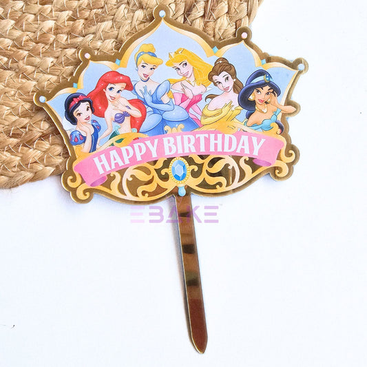 Princess Printed Acrylic Cake Topper