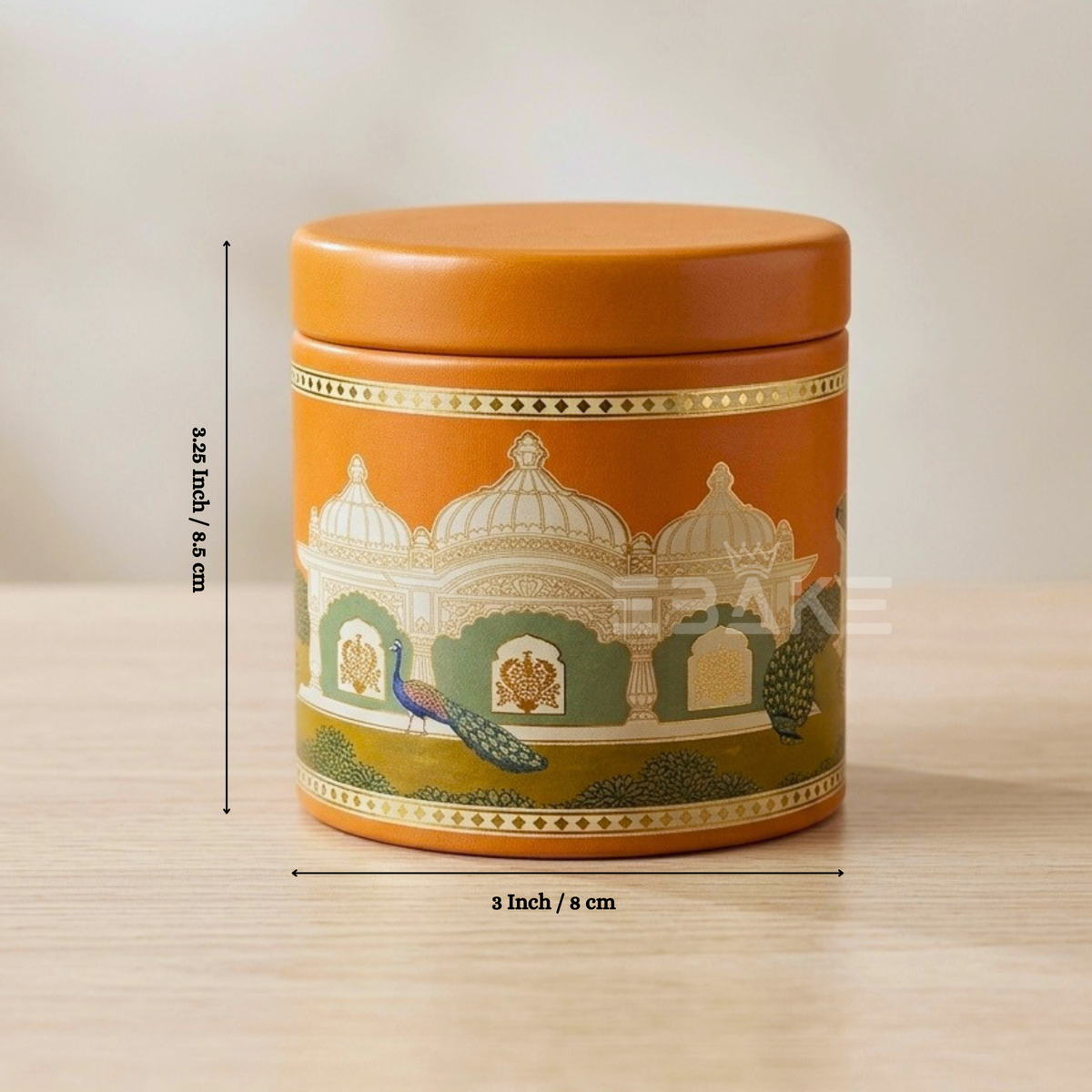 4 Jar Festive Hamper Box With Jar -  Marigold Orange (Set Of 2 Boxes)
