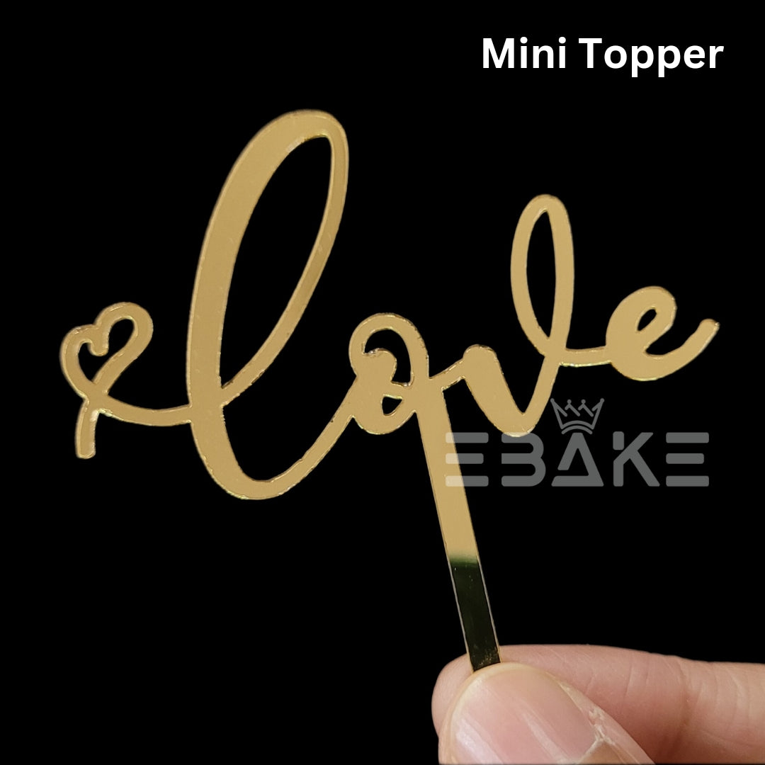 Love Mini Topper Golden