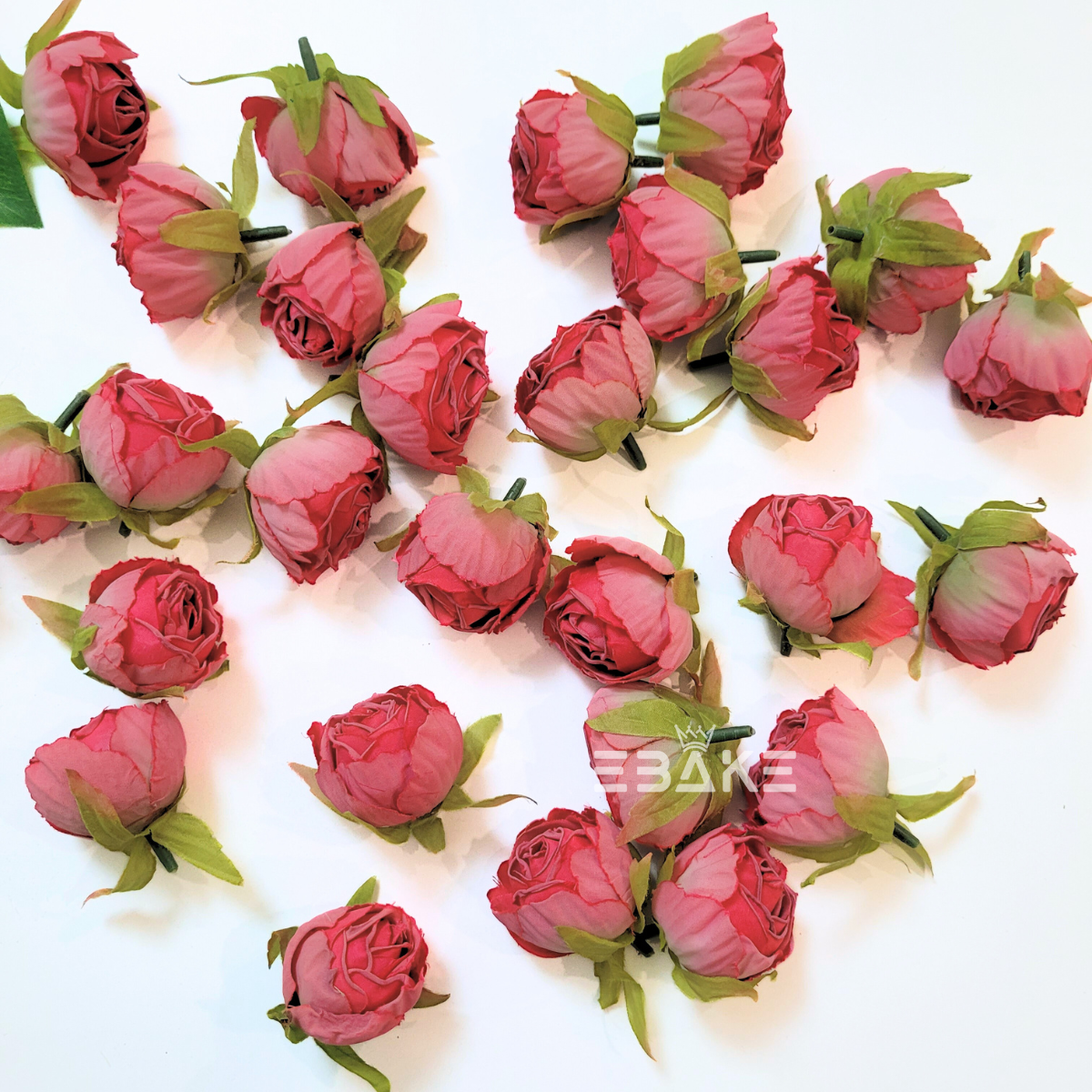 A1740 Dried Finish Small Rose - Red