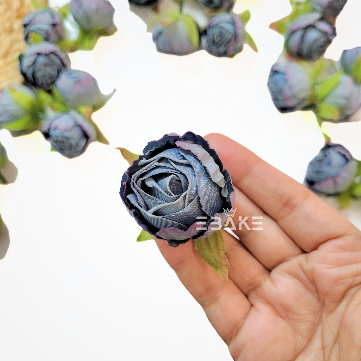 A1742 Dried Finish Small Rose - Wild Blue Yonder