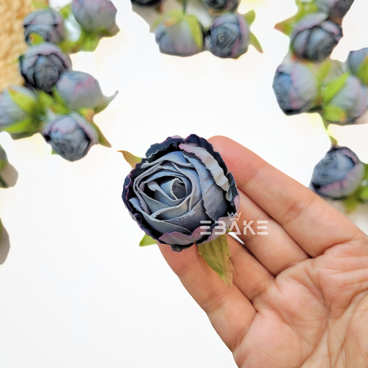 A1742 Dried Finish Small Rose - Wild Blue Yonder