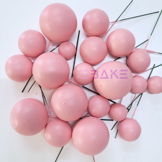 F28 Matte Faux Balls - Pastel Pink (Set Of 20 Pieces)