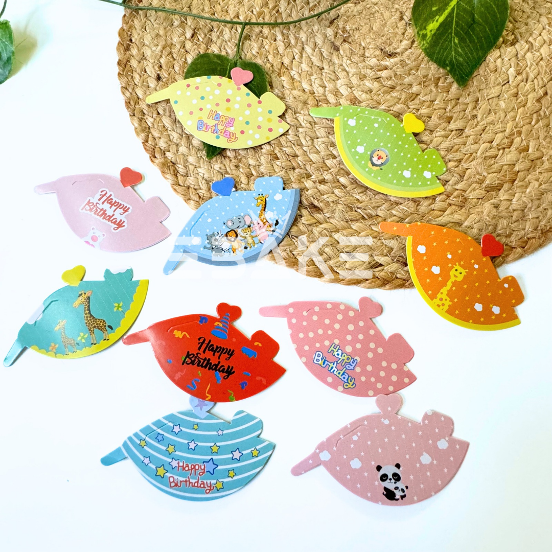 Mini Paper Cap Topper - Foldable (Set of 10 Pieces)