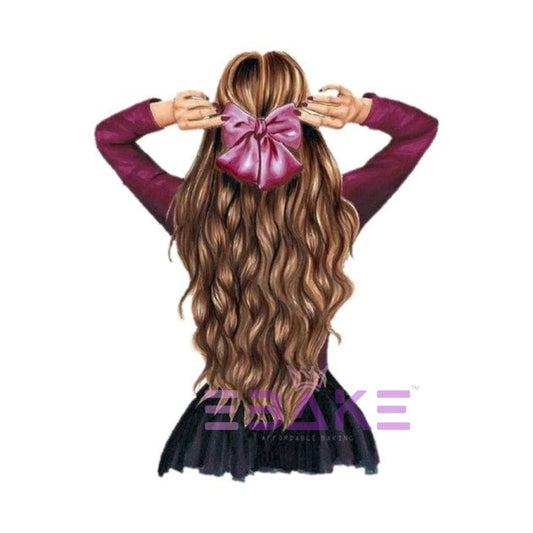 Backside Girl Edible Theme Topper