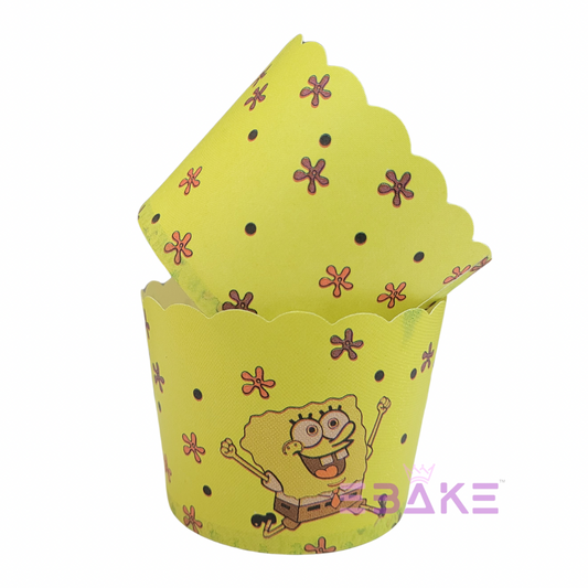 Paper Muffin Cup Spongebob Printed - Set Of 50 Pieces Medium