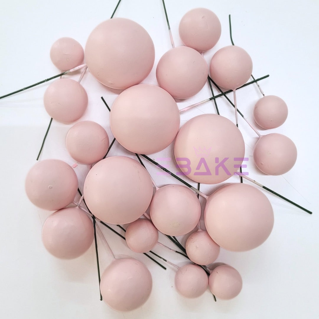 F29 Matte Faux Balls - Oyster Pink (Set Of 20 Pieces)