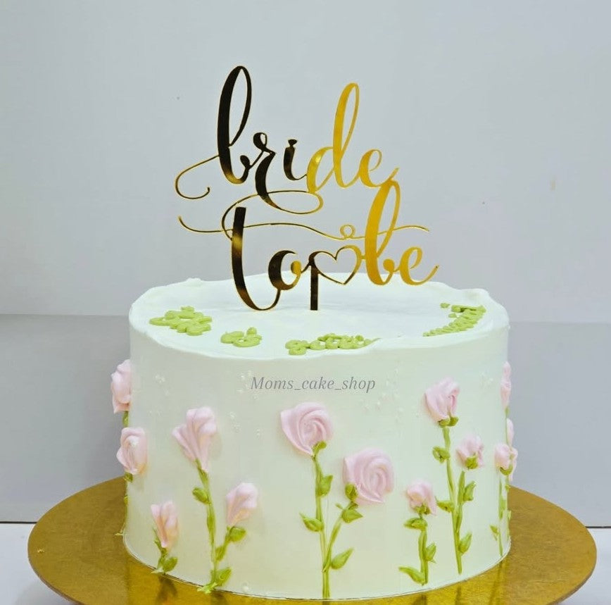 Bride To Be Cake Topper