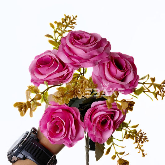A1848 Pink Rose Bunch With Fillers