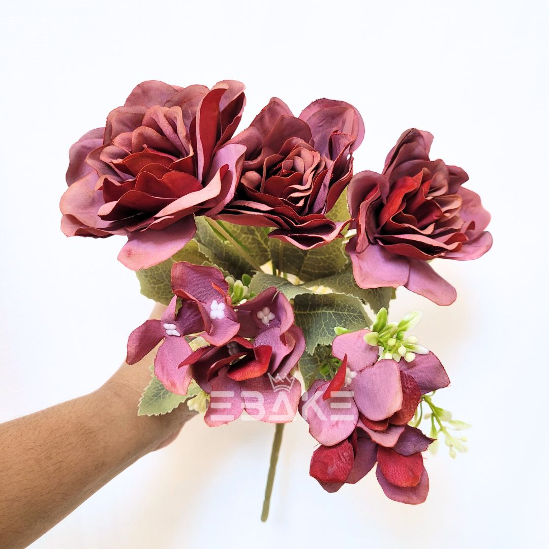 A1405 Rose & Hydrangea  Bunch With Fillers