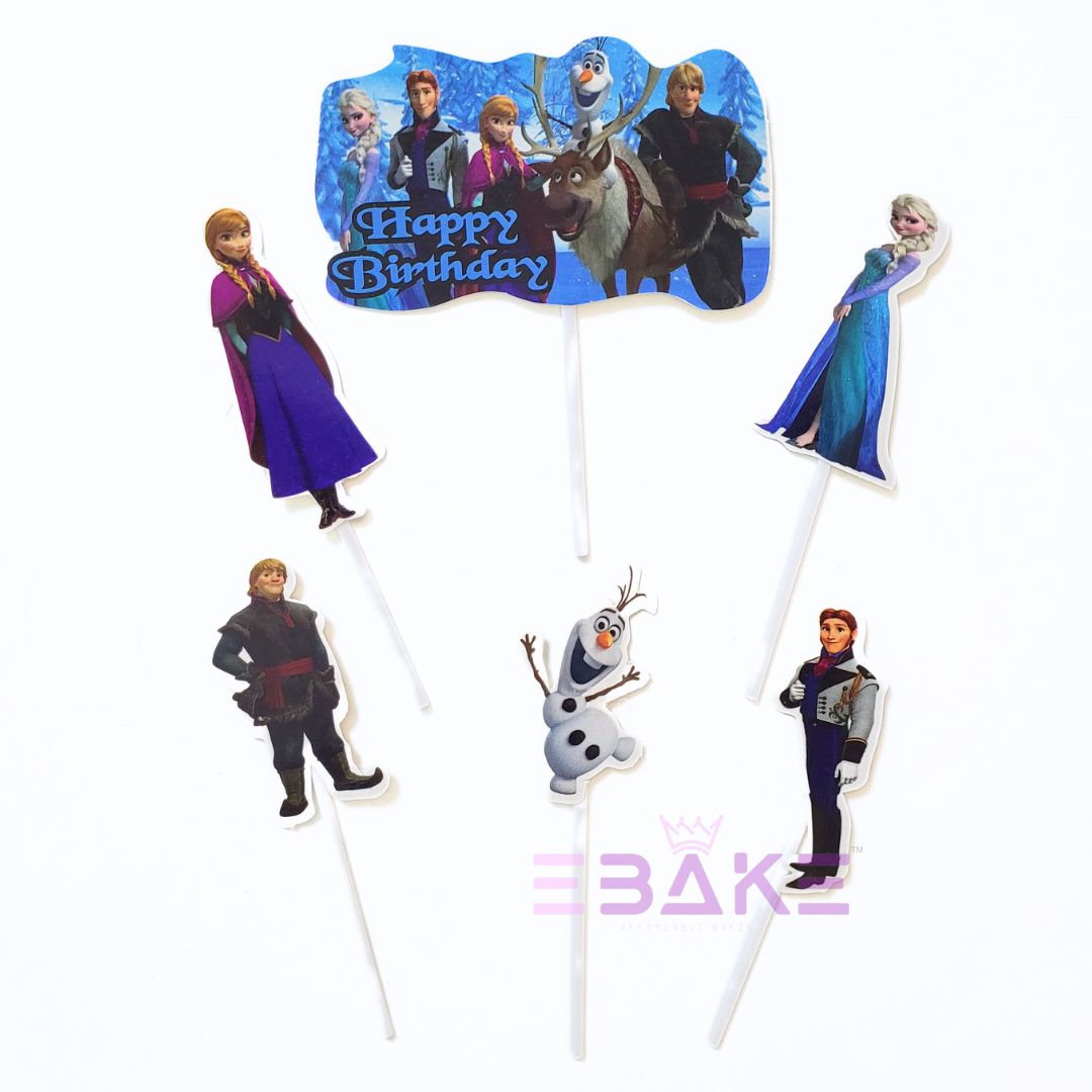 Frozen Cartoon Theme Paper Topper Set