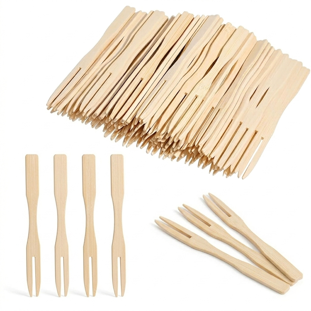 Wooden Fruit Fork (Set of 50)