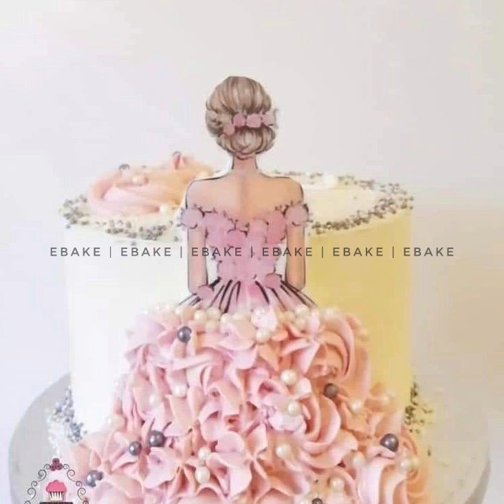 Girl Edible Theme Topper