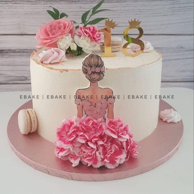 Girl Edible Theme Topper
