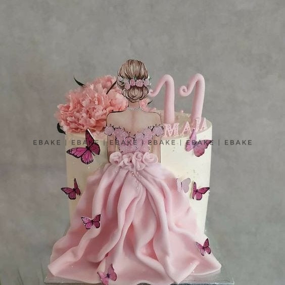Girl Edible Theme Topper