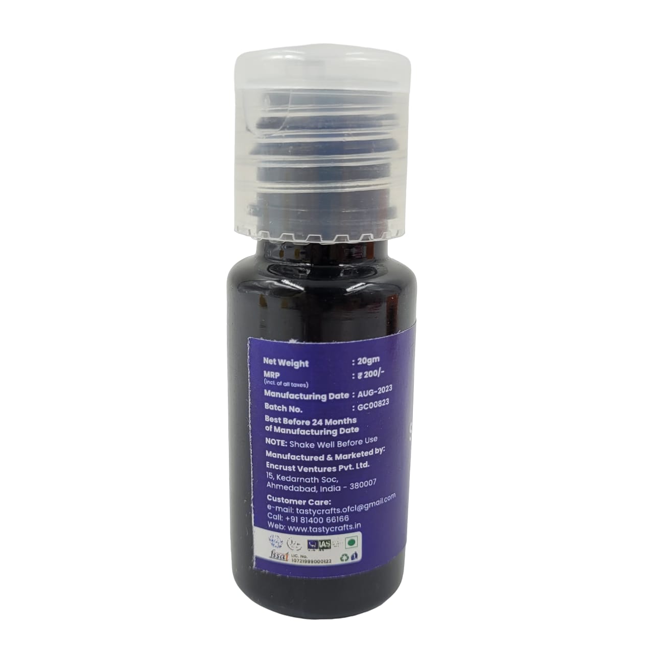 NAVY BLUE Edible Concentrated Gel Colour for Cake Decorating - 20g Bottle