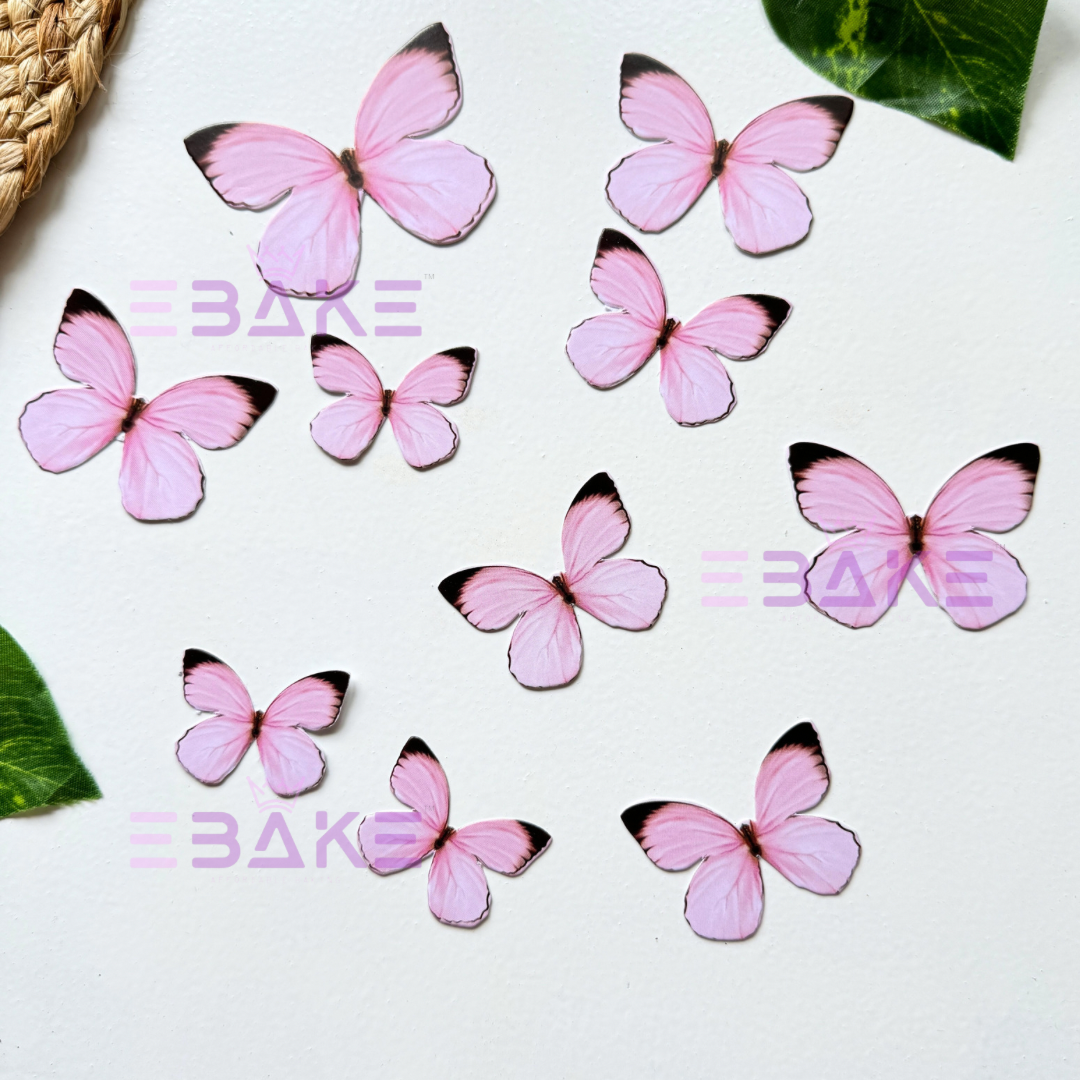 Pink Paper Butterflies - Foldable