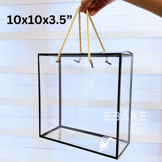 Transparent Hamper Box (Set of 5 Pieces) 10x10x3.5”