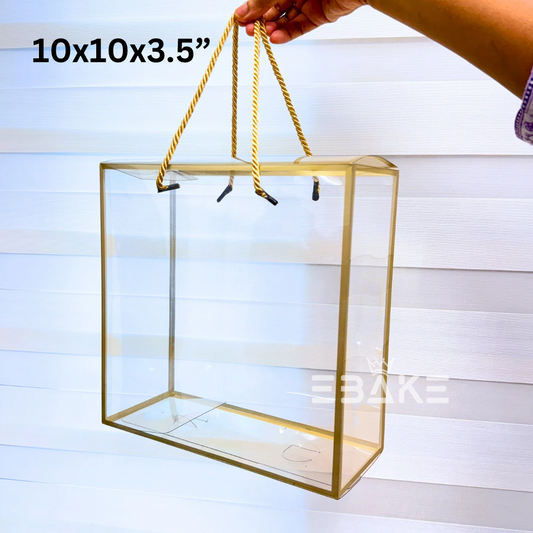 Transparent Hamper Box (Set of 5 Pieces) 10x10x3.5”
