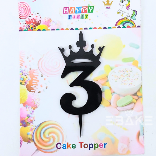 Number 3 Cake Topper (Small)
