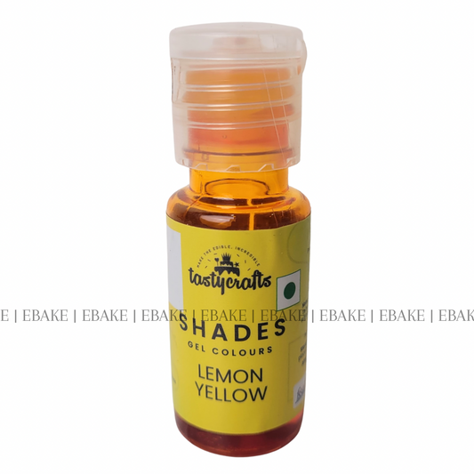 Lemon Yellow Edible Concentrated Gel Colour for Cake Decorating - 20g Bottle