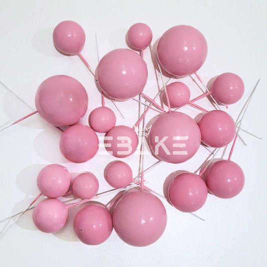 Pink Faux Balls - Set Of 20 Pieces