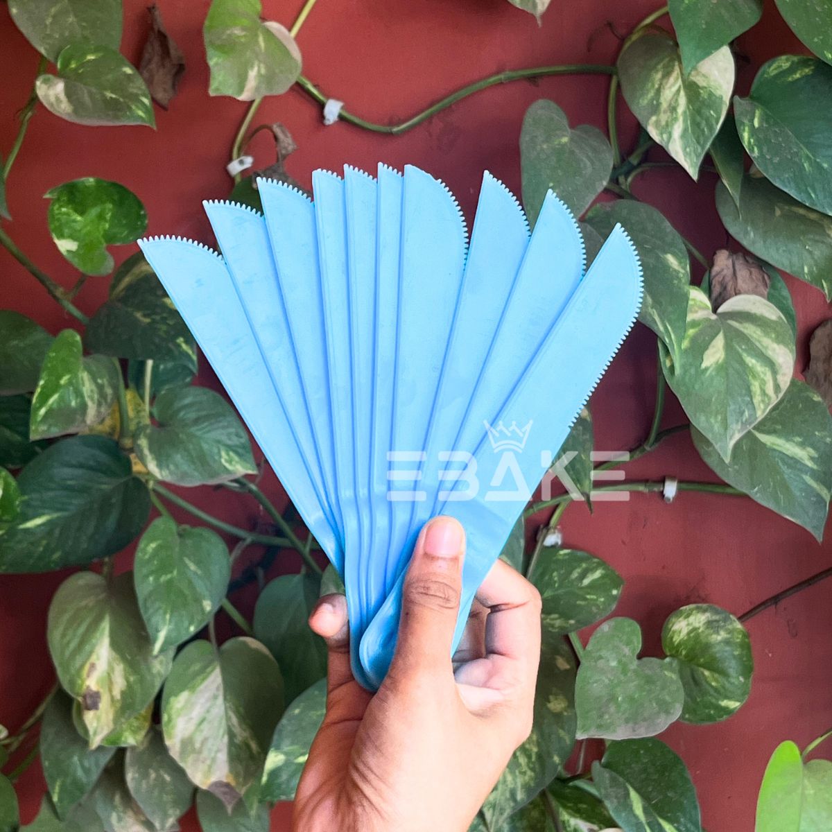 Plastic Knife Blue / Thick Fondant Knife (Set of 10)