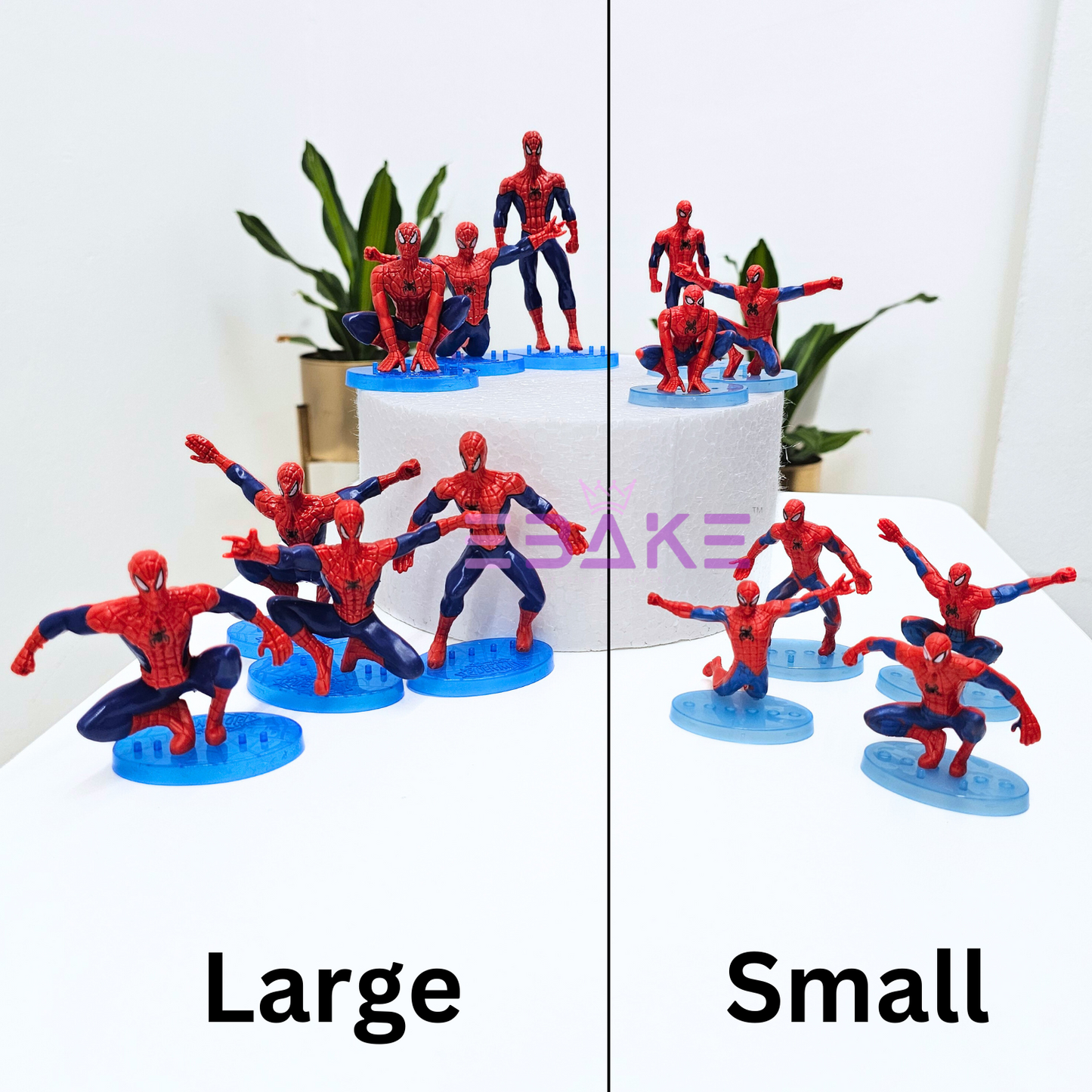 Spiderman Figurine Small (Plastic) - Set of 7