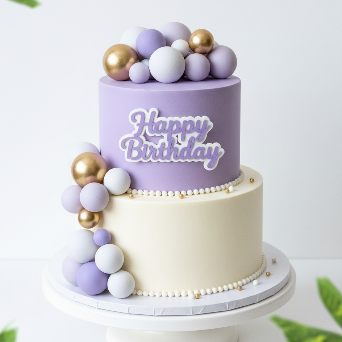 Lavender Mix Faux Balls- Set Of 20 Pieces