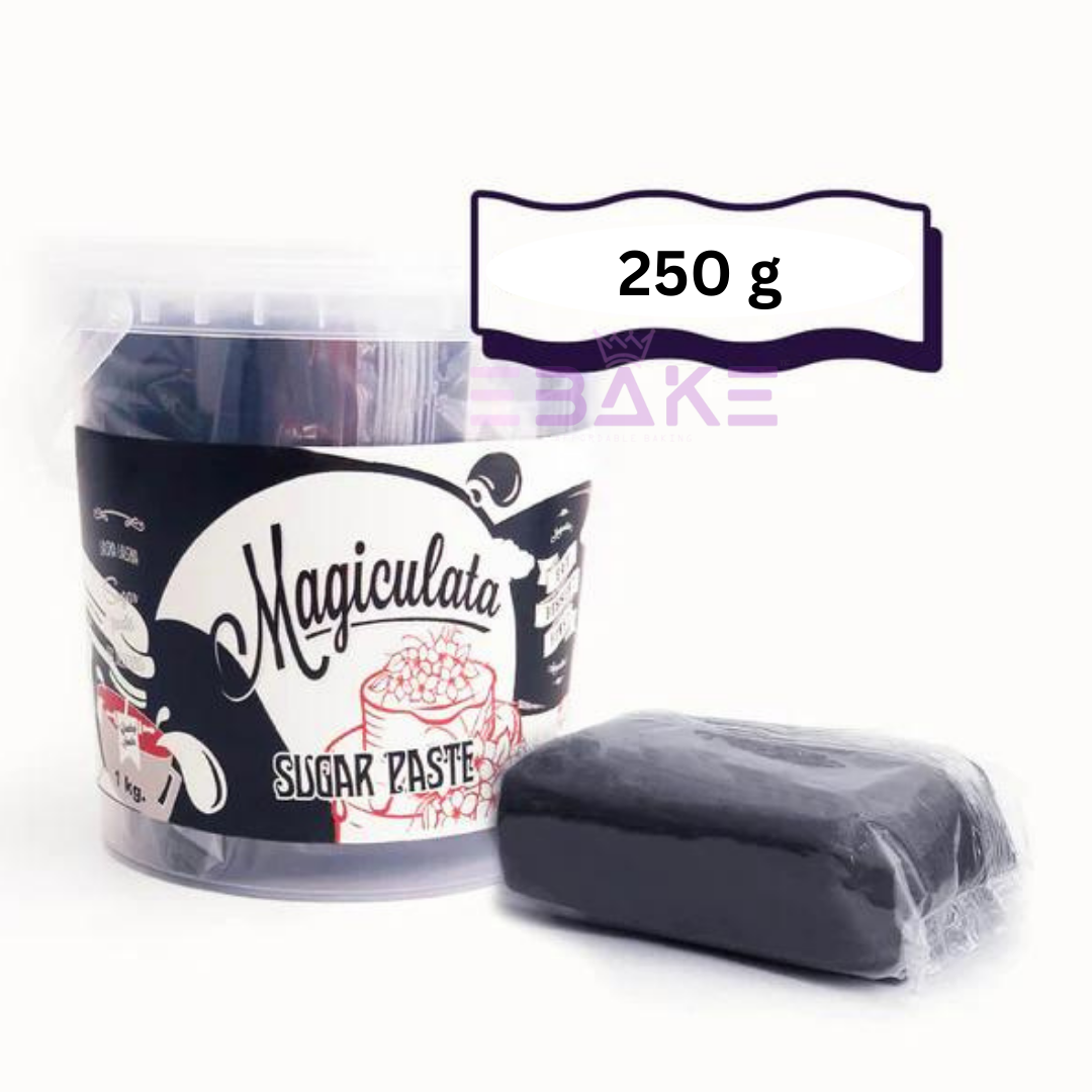 Magic Colours Sugar Paste / Fondant - Black Magiculata 250gm