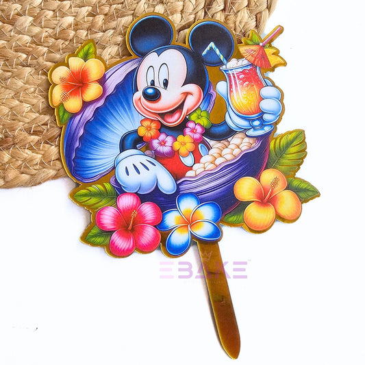 Mickey Mouse Printed Acrylic Cake Topper