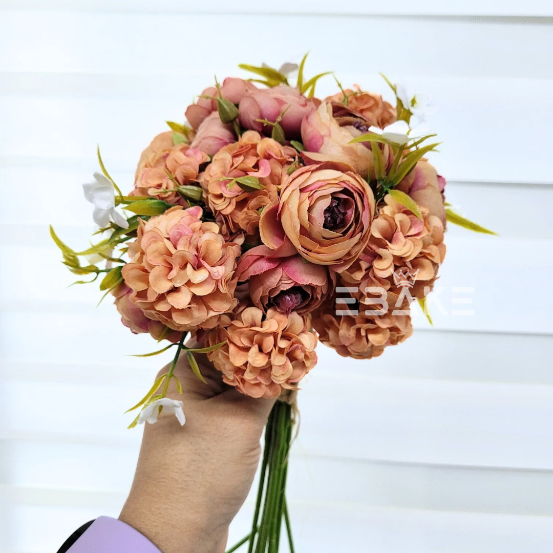 A1027 Peony & Hydrangea Bunch (Peonies, Hydrangea & Fillers)